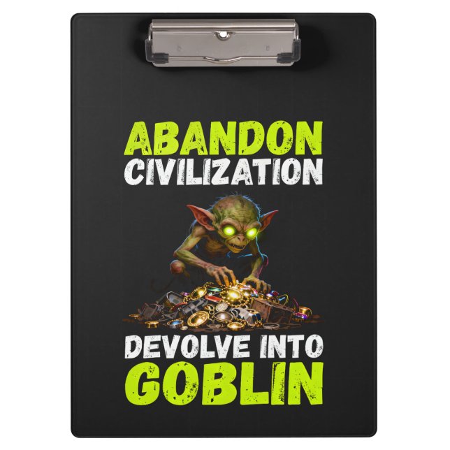 Pranchetas Abandonar Civilização e Devolver-se a Goblin é Div (Frente)