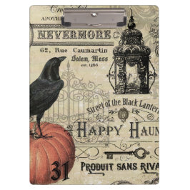 Pranchetas abóbora e corvo modernos do Dia das Bruxas do