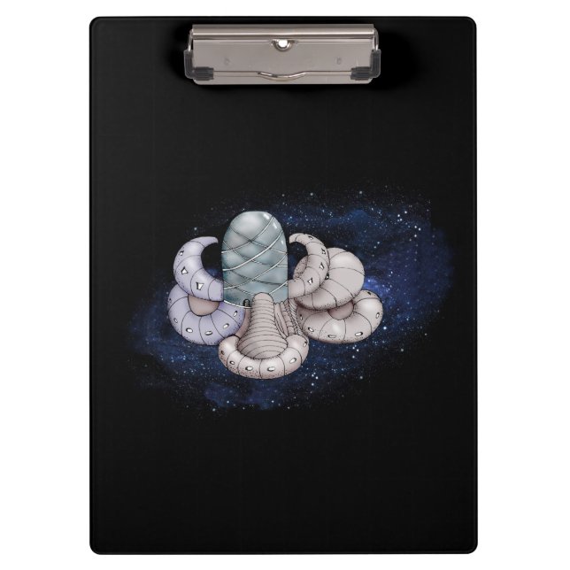 Pranchetas Abstração Moderna Preta e Azul (Frente)