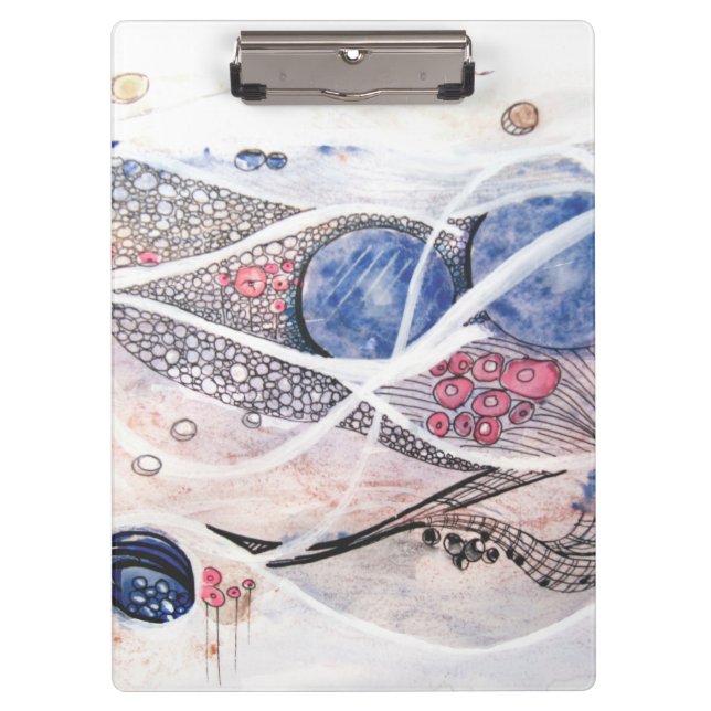 Pranchetas Abstração Moderna Preta e Rosa (Frente)