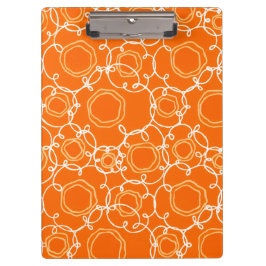 Pranchetas Abstract Floral Matrix (Orange) Fine Art