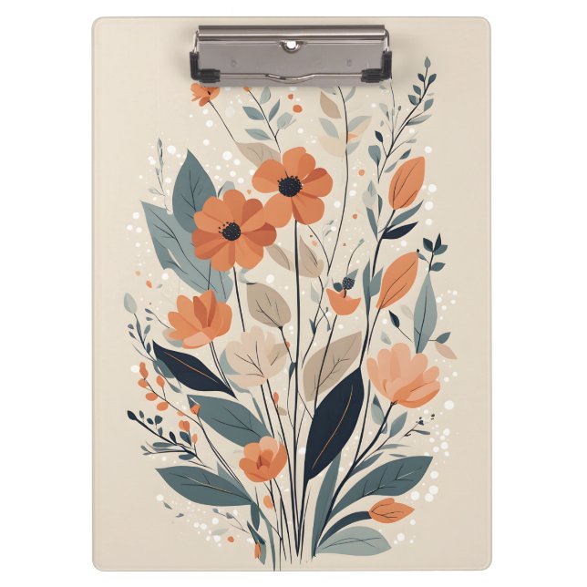 Pranchetas Abstrato Boho Floral (Frente)