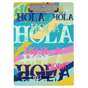Pranchetas Abstrato Colorful Hola