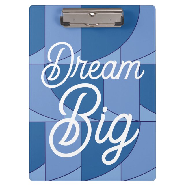 Pranchetas Abstrato de arte geométrica azul (Frente)