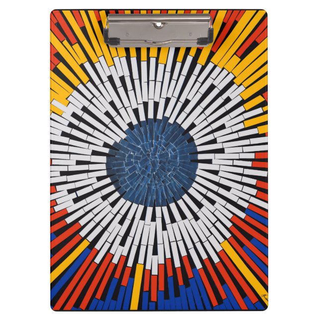 Pranchetas Abstrato em fita—Starburst (Frente)