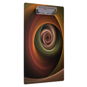 Pranchetas abstrato espiral 3D Cores quentes quentes Arte Fra