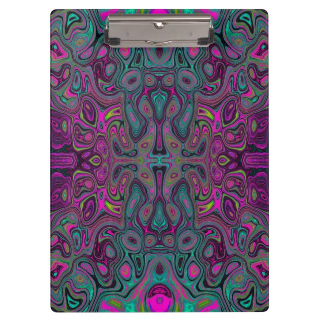 Pranchetas Abstrato Magenta e azul-lacrimogênio (Frente)