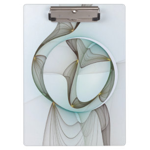 Pranchetas Abstrato Modern Turquoise Brown Dourada Elegância