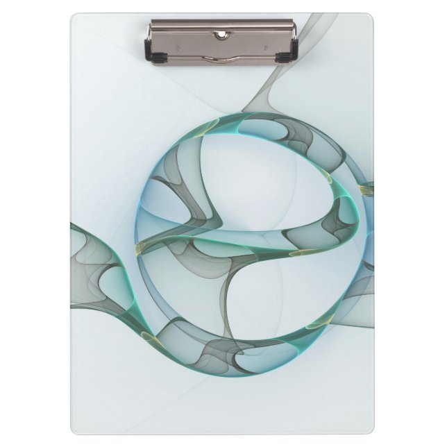 Pranchetas Abstrato moderna Cinza azul-turquesa (Frente)