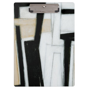 Pranchetas Abstrato, pintura a preto e branco