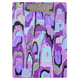 Pranchetas Abstrato púrpura com azul e preto