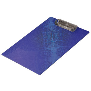 Pranchetas Aceitação Medalhões Blue Indigo Violet Boho
