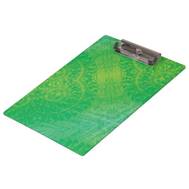 Pranchetas Aceitação | Medalhões de Boho Azul Amarelo (Inclinado)