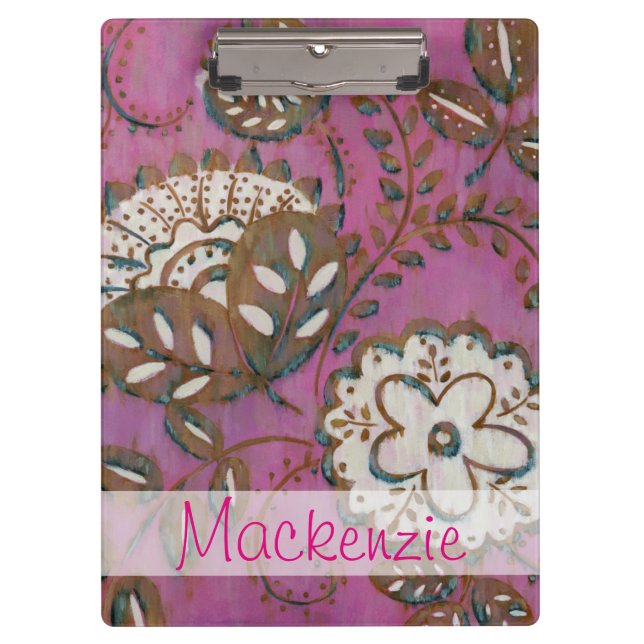 Pranchetas Adicionar Seu Nome| Ornamento radiante I (Frente)