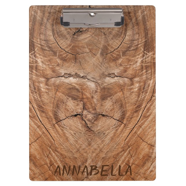 Pranchetas Adicione seu logotipo em madeira rústica de celeir (Frente)