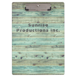 Pranchetas Adicione seu logotipo madeira de celeiro rústico