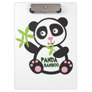 Pranchetas Adorável Design de Panda de Bambu – Perfeito para