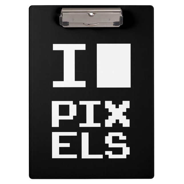 Pranchetas Adoro Pixels, design de geek, arte de pixel (Frente)