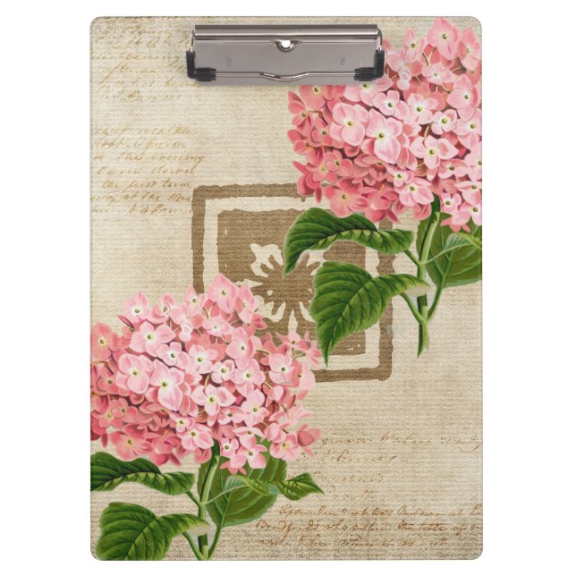 Pranchetas Agrupamentos de Hortênsias Rosa II (Frente)