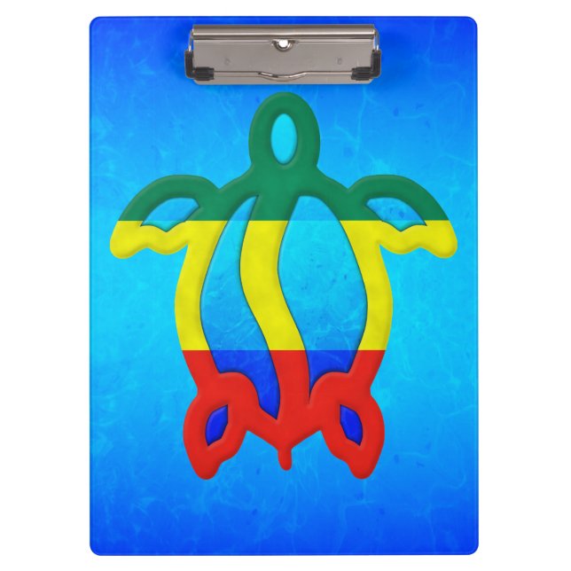Pranchetas Água azul Rasta Honu (Frente)