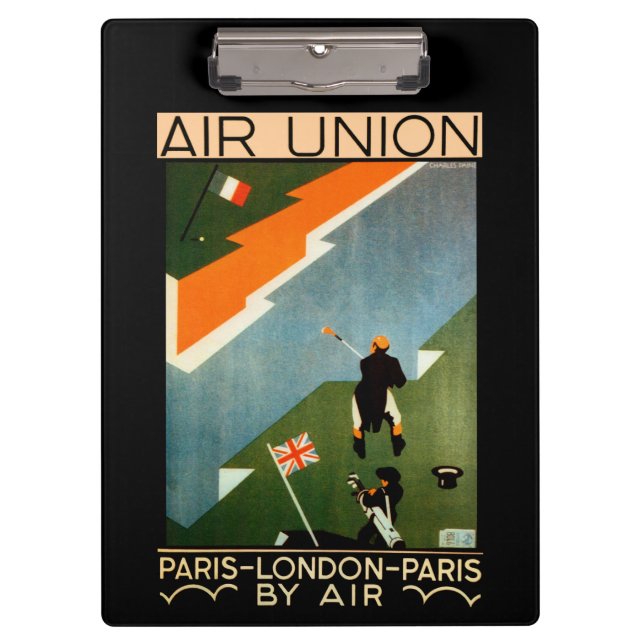 Pranchetas Air Union ~ Paris-Londres-Paris, por Air Union (Frente)