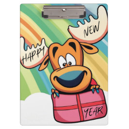 Pranchetas Alce feliz ano novo - Design de Celebração Festiva