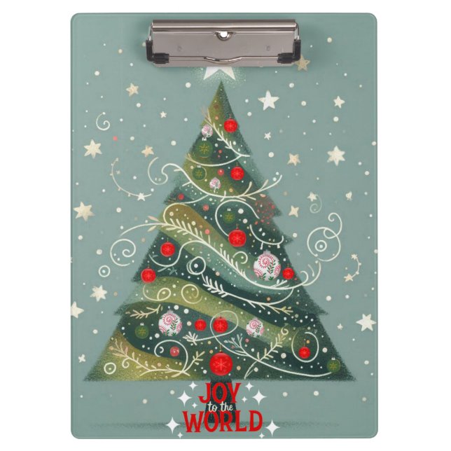 Pranchetas Alegria à árvore de Natal do mundo (Frente)