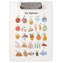 Pranchetas Alfabeto A a Z com Imagens