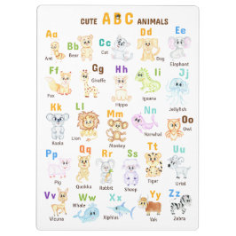 Pranchetas Alfabeto Animal ABC Animais fofos