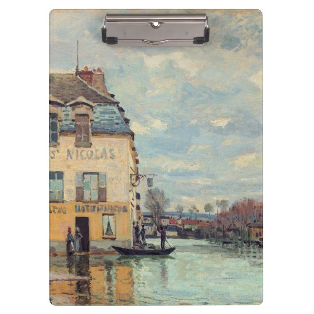 Pranchetas Alfred Sisley - Inundações em Port-Marly 1872 (Frente)