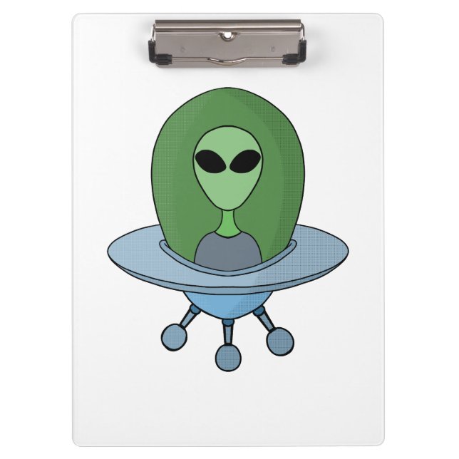 Pranchetas Alienígena em sua nave espacial (Frente)