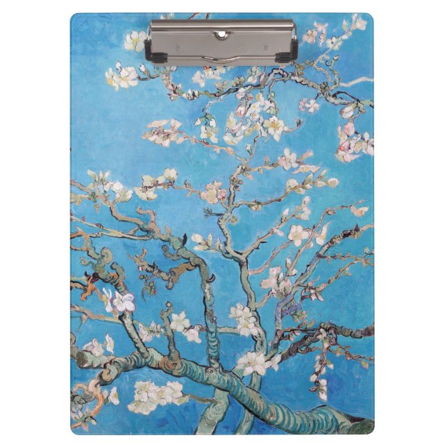 Pranchetas Almond Blossoms Blue Vincent van Gogh Art Painting (Frente)