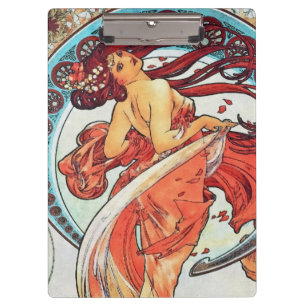 Pranchetas Alphonse Mucha Dance Vintage Art Nouveau Painting