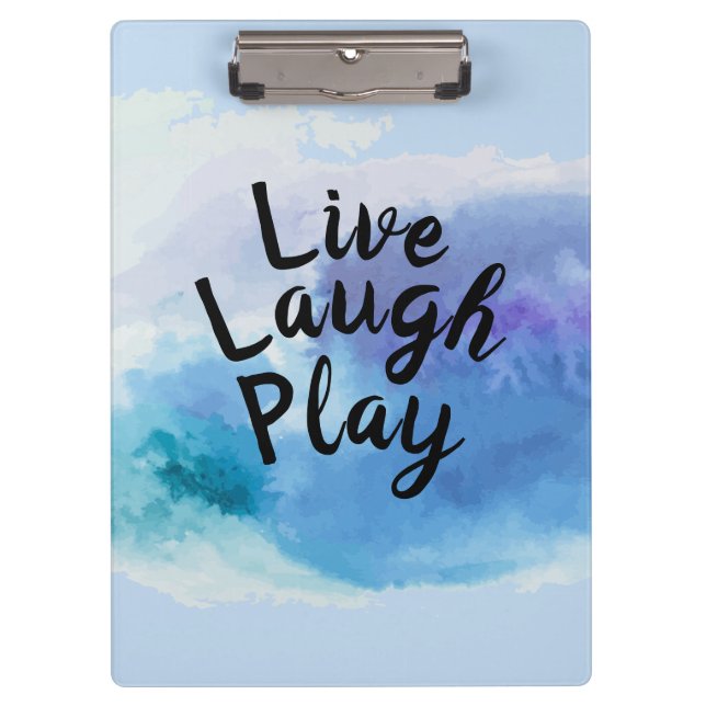 Pranchetas Alterar Texto ao Vivo Rir Reproduzir Inspire Motiv (Frente)