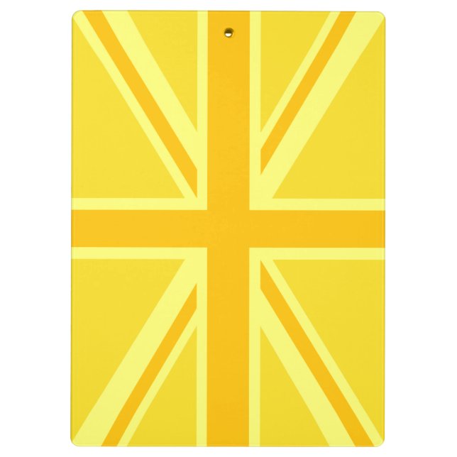 Pranchetas Amarelo Amarelo Jack British Flag Background (Verso)