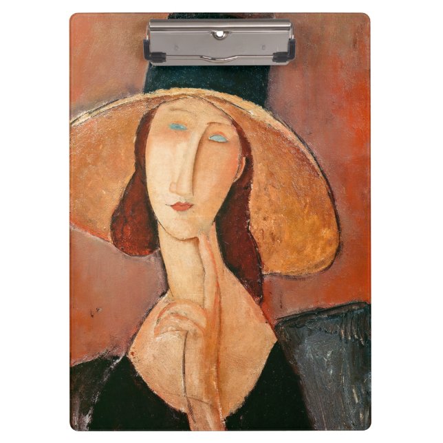 Pranchetas Amedeo Modigliani - Jeanne Hebuterne em Grande Cha (Frente)