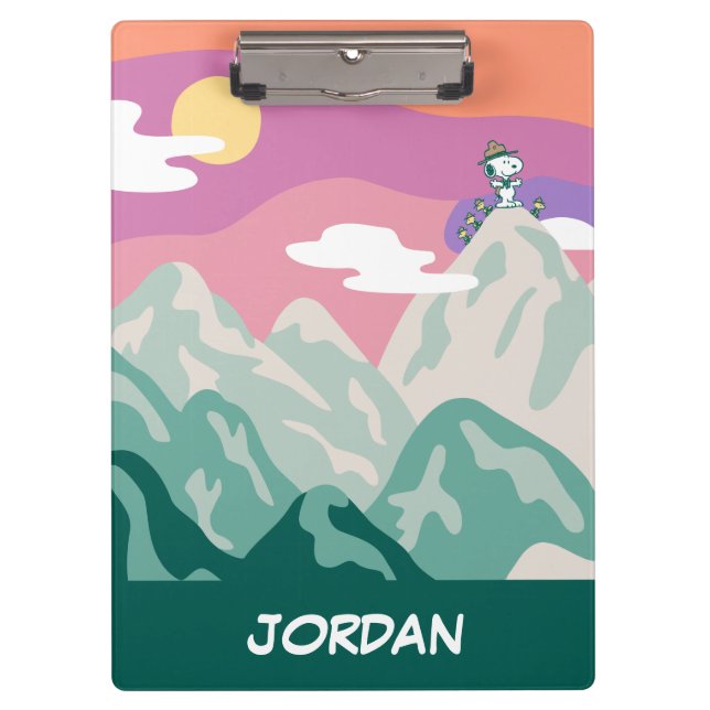 Pranchetas Amendoins | Snoopy & Troop Caminhando a Montanha (Frente)