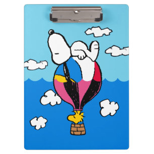 Pranchetas Amendoins Snoopy & Woodstock Balão de Ar Quente