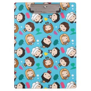Pranchetas AMIGOS™ Padrão de Chibi de Caráter