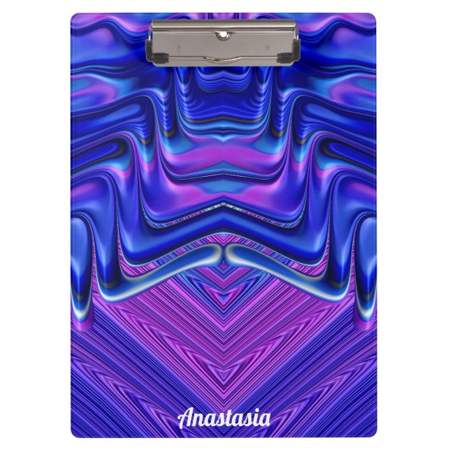 Pranchetas ANASTÁSIA ~ 3D! ~ Branco rosa e azul- original ~ (Frente)