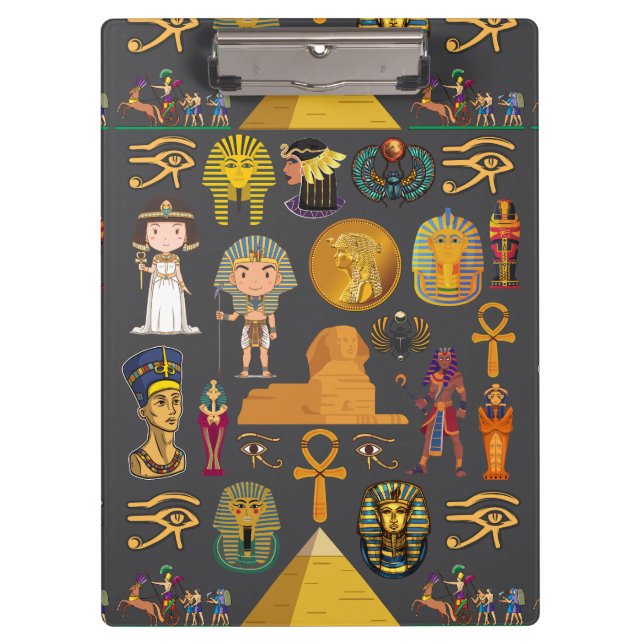 Pranchetas Ancient Egyptian Hieroglyphic -Pattern Pharaoh  (Frente)