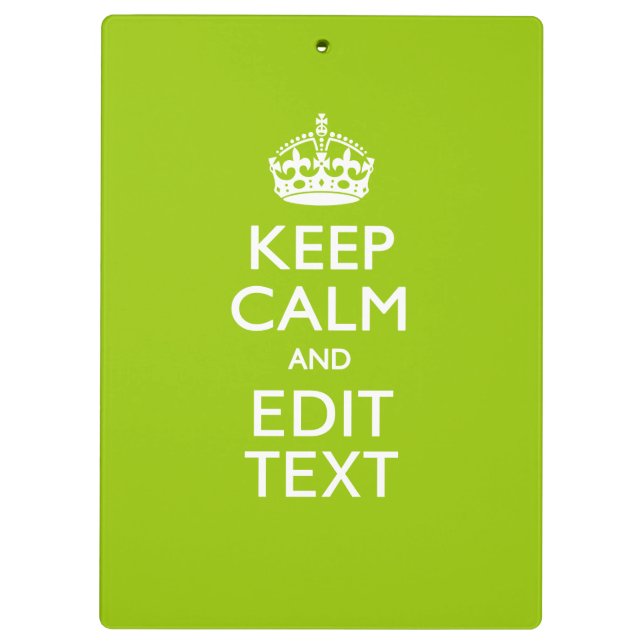Pranchetas Android Green Decor Mantenha Calma E Seu Texto (Verso)