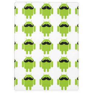 Pranchetas Android Robot Mustache