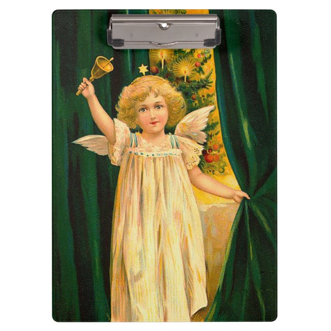 Pranchetas Angel ringing the bell for Christmas time (Frente)