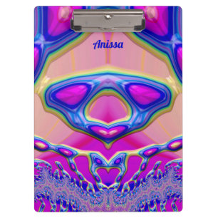 Pranchetas ANISSA ~ BIZARRE 3D! ~ Rosa Azul Verde Original