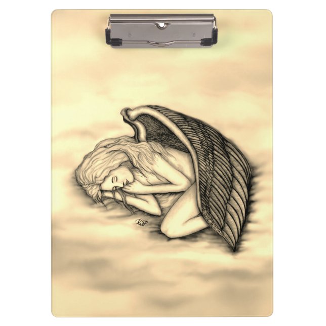 Pranchetas Anjo dormindo nas nuvens do céu (Frente)
