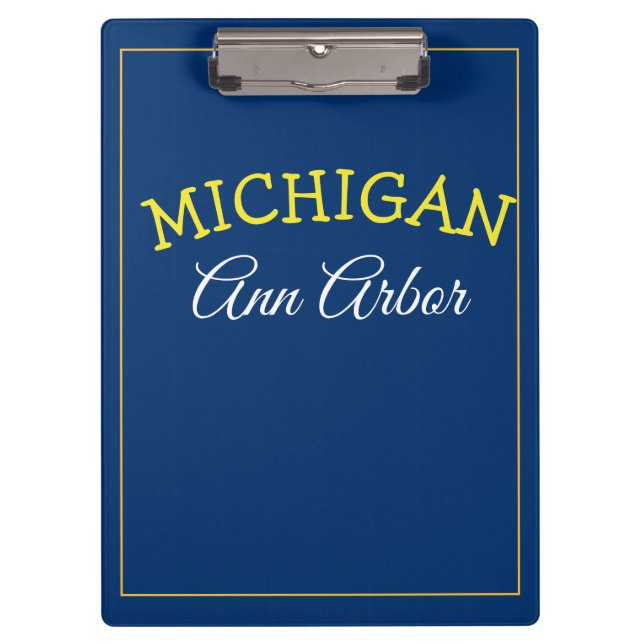 Pranchetas Ann Arbor Michigan Blue e Maize (Frente)