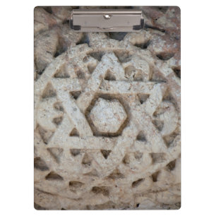 Pranchetas Antiga escultura da Estrela de David, Israel