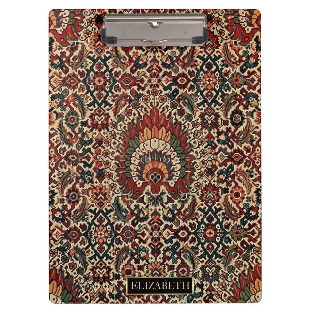 Pranchetas Antiguidade Oriental - Nome de tapete persa turco (Frente)