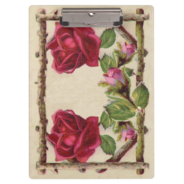 Pranchetas Antiguidade Vitorítica Vintage rosa rustica (Frente)